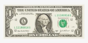 American dollar bill representing a nonprofit donation